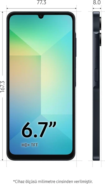Samsung Galaxy A06 4 GB 128 GB Siyah (Samsung Türkiye Garantili) - 2