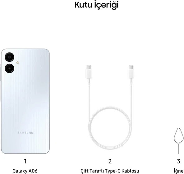 Samsung Galaxy A06 4 GB 128 GB Mavi (Samsung Türkiye Garantili) - 8