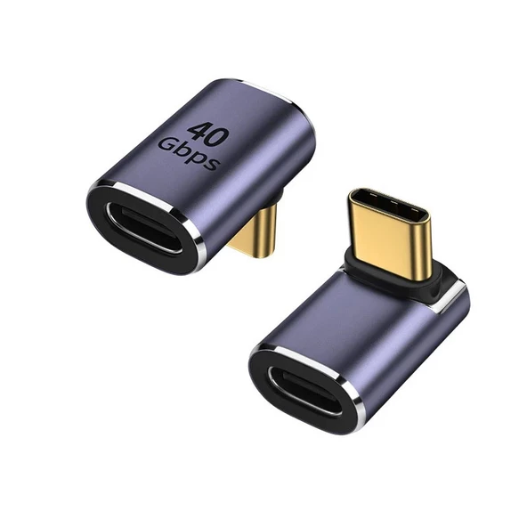 USB 4.0 metal type C adaptörü OTG 40Gbps hızlı veri transferi