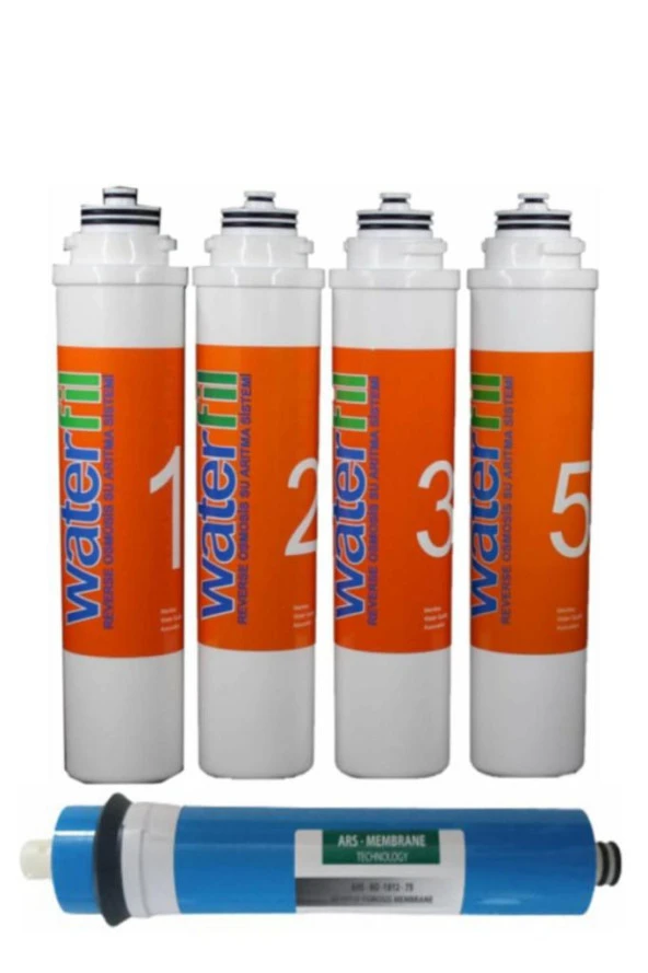 Waterlife Ve Diğer Tüm Tak Çevirli Su Arıtma Cihazlarına Uyumlu 5'li Filtre Ars Membranlı
