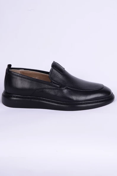 Pierre Cardin 10480 Deri Ortopedik Taban Günlük Siyah Erkek Ayakkabı