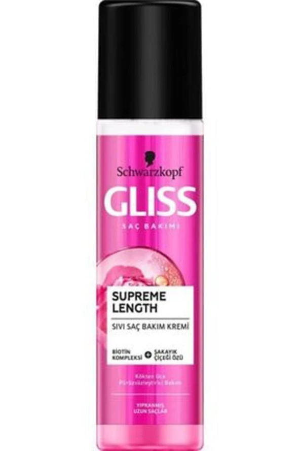 Gliss Sıvı Saç Kremi Supreme Length 200 ml Zarar Görmüş Uzun Saçlar - Resim 2