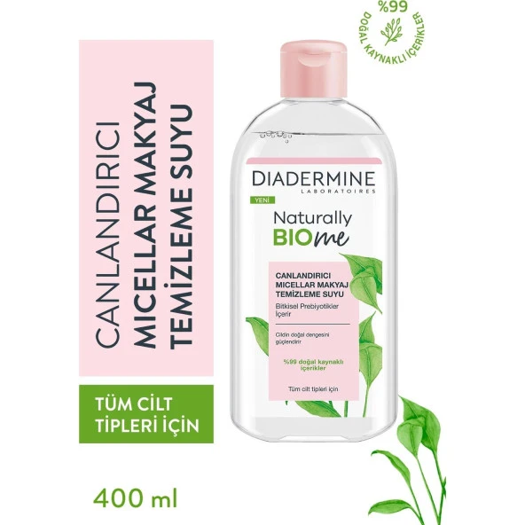 Diadermine Naturally Bio Me Micellar Makyaj Temizleme Suyu 400 ml