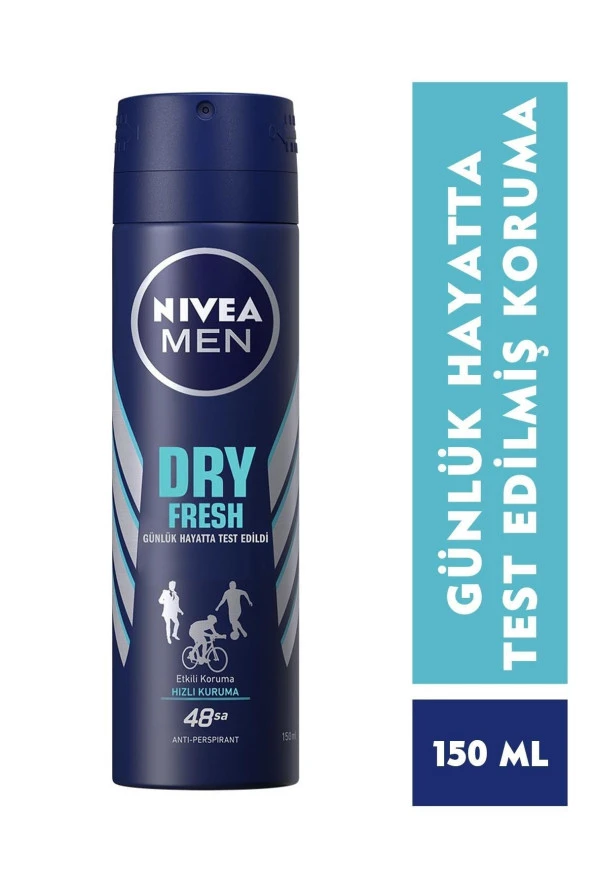 Nivea Men Erkek Sprey Deodorant Dry Fresh 150ml