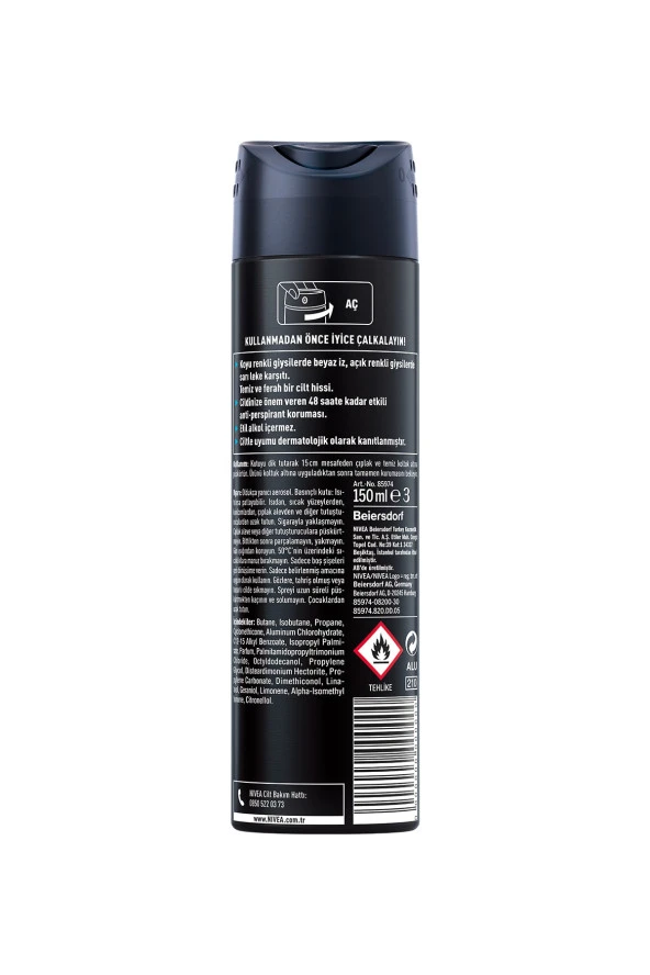 Nivea Men Deodorant Black&white Invisibile Fresh - 6