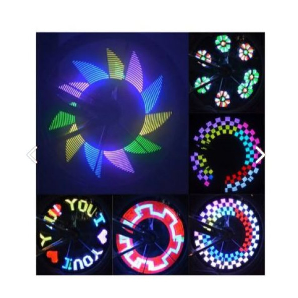 Led 32 Led Dıy Renkli Işık Tekerlek Bisiklet Lastik Sinyal Lambası - 3