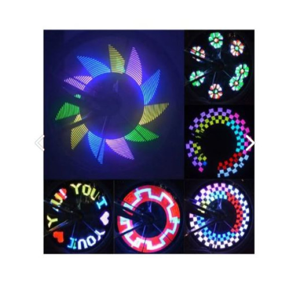 Led 32 Led Dıy Renkli Işık Tekerlek Bisiklet Lastik Sinyal Lambası - 10