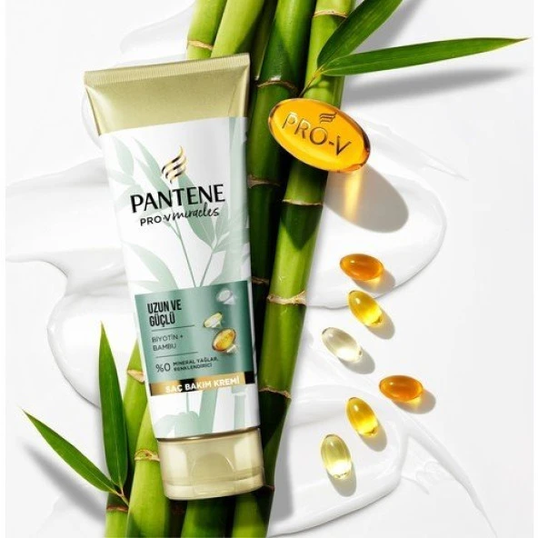 Pantene Uzun ve Güçlü Yeniden Yapılandırıcı Saç Bakım Kremi 275 Ml Bambu ve Proteinli - 4