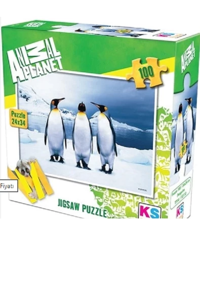 Ks Games Çocuk Penguins Baby Chimp Penguen Yapboz 100 Parça