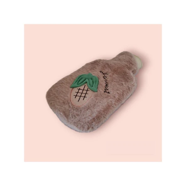 Çocuk Peluş Sıcak Su Torbası Sütlükahve Sevimli Puffy Mini Sıcak Su Torbası Yıkanabilir 26-17 cm - 4