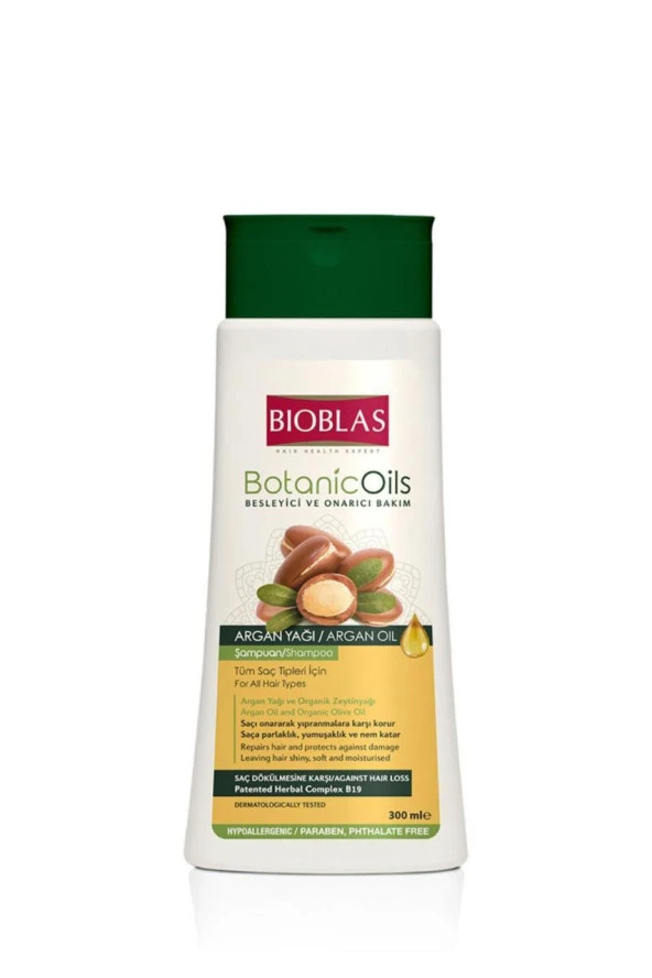 Bioblas Şampuan Botanic Oils Argan Yağı 300 Ml Besleyici ve Onarıcı