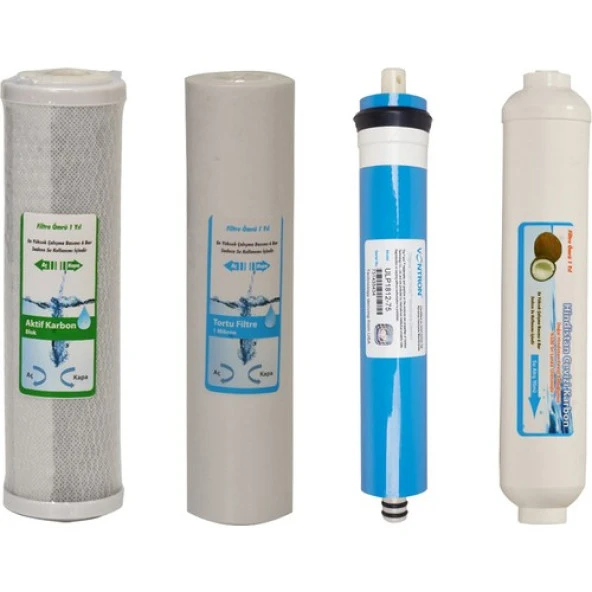 WaterGold Su Arıtma Aktif Karbon, Tortu, Membran ve Tatlandırıcı Filtresi