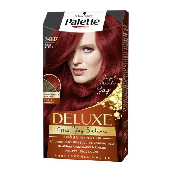 Palette Deluxe Saç Boyası 7.887 Ateş Kızılı