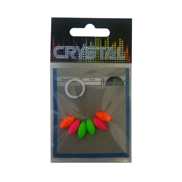 Crystal Renkli Kauçuk Stopper No:2 (6'lı) - Resim 2