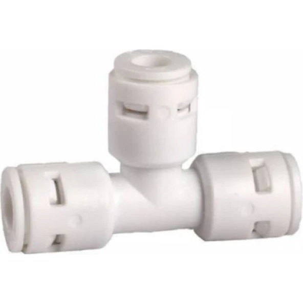 Watermanya Su Arıtma Cihazı Için Üç Tarafı Quick Geçmeli T Dirsek Fitting
