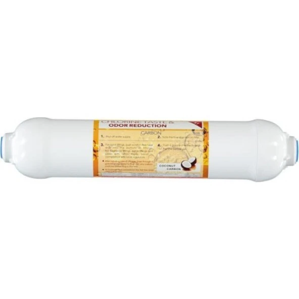 Sulook Su Arıtma Cihazları Için Inline Coconat Post Karbon Filtre