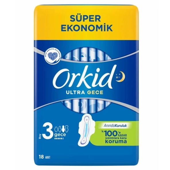 Orkid Ultra Extra 3 Boy Gece - Gündüz 18 li