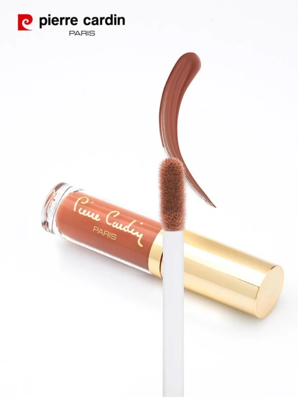11281 - Pierre Cardin Matt Wave Liquid Lipstick – Mat Likit Ruj – Terracotta - Resim 3