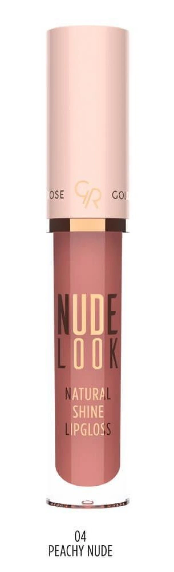 Golden Rose Nude Look Natural Shine Lipgloss No:04 Peachy Nude Doğal Işıltılı Dudak Parlatıcısı -