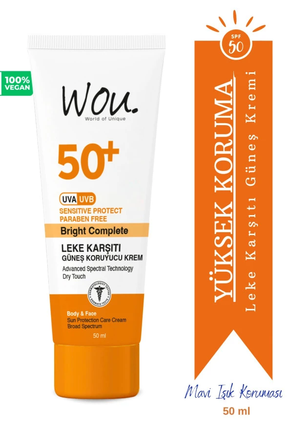 Wou Leke Karşıtı güneş koruyucu krem 50ml - 2