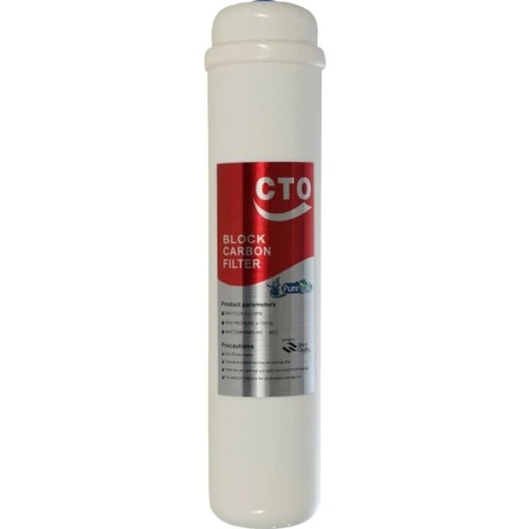 2,5'' Jaco (Dişli) Kapalı Kasa Uyumlu Cto Blok Karbon Su Arıtma Filtresi - Menşei - Taiwan ürün görseli 1