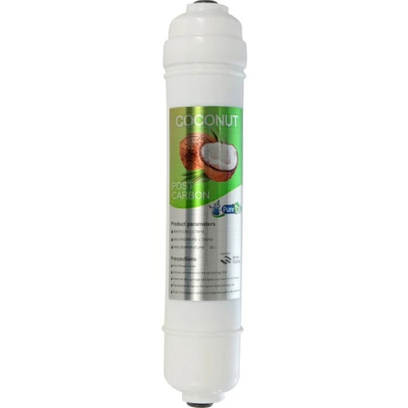 Kapalı Kasa Uyumlu Post Karbon Su Arıtma Filtresi(Coconut Tatlandırıcı Filtre) - Menşei - Türkiye
