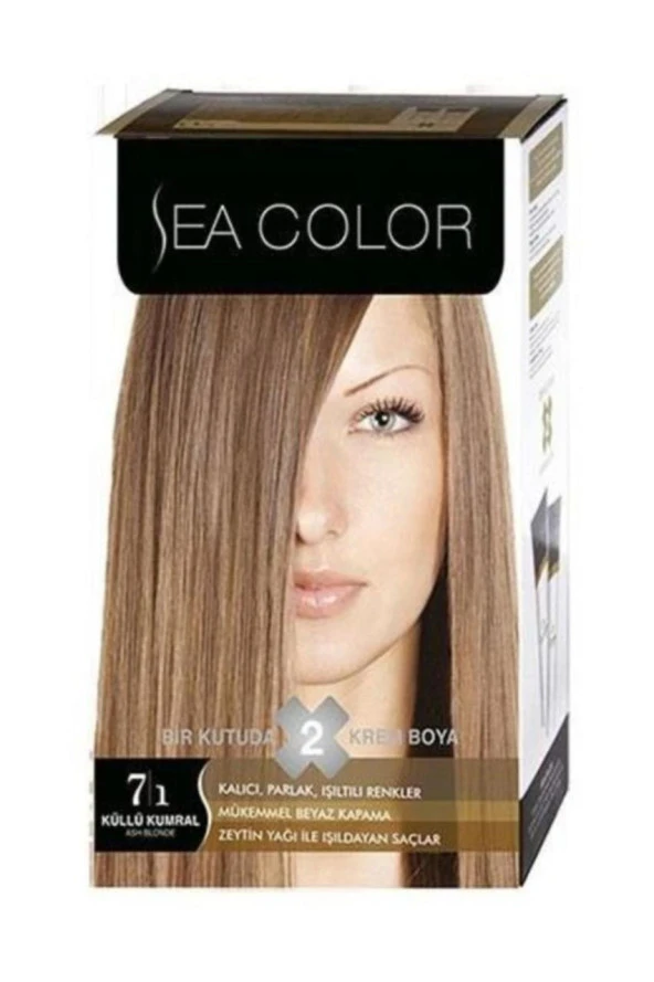 Sea Color Saç Boyası 7.1 Küllü Kumral