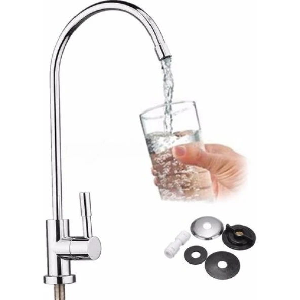 Quality Su Arıtma Cihazı Krom Lüx Musluk Waterqualıty