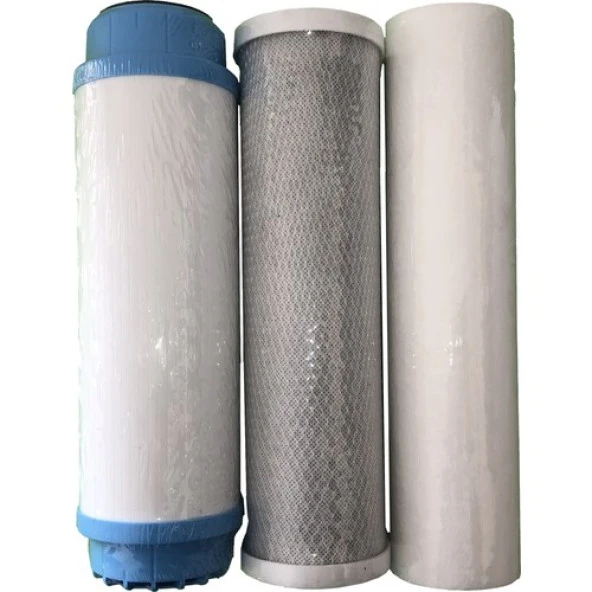 Naturel Açık Kasa Su Arıtma Cihazı Filtre Seti (3 Filtre)