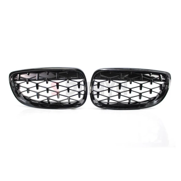 S-Dizayn Bmw 1 Serisi F20/F21 Ön Panjur Böbrek Parlak Siyah Piano Black Diamond Model 2011-2015 - Resim 2