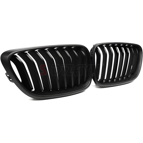 S-Dizayn Bmw 2 Serisi F22 Ön Panjur Böbrek Parlak Siyah Piano Black Düz Model 2014-2017 - Resim 4