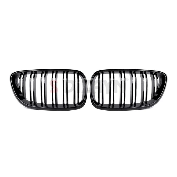 S-Dizayn Bmw 2 Serisi F22 Ön Panjur Böbrek Parlak Siyah Piano Black M2 Model 2014-2017 - Resim 3