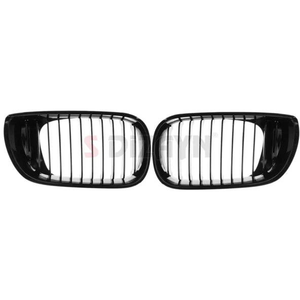 S-Dizayn Bmw 3 Serisi E46 Ön Panjur Böbrek Parlak Siyah Piano Black M3 Model 2002-2005 - 3