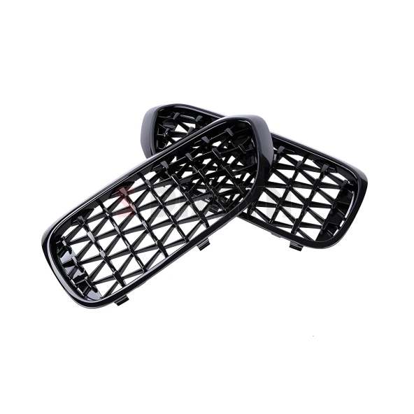 S-Dizayn Bmw 5 Serisi G30/G38 Ön Panjur Böbrek Parlak Siyah Çerçeveli Krom Diamond Model 2017 Üzeri - Resim 4
