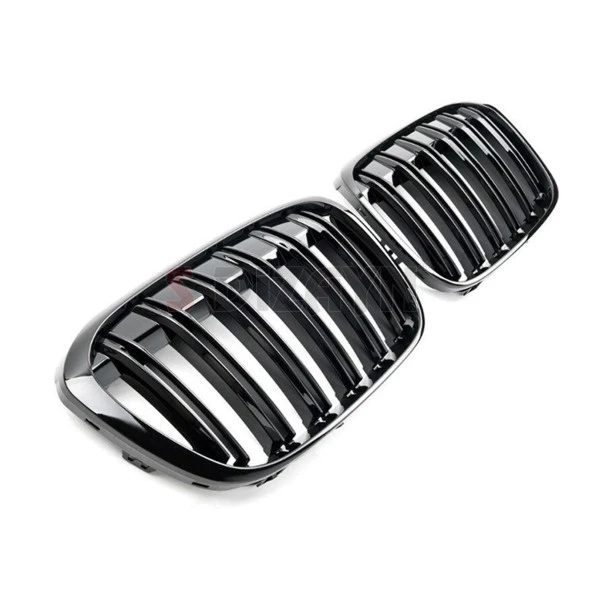 S-Dizayn Bmw X1 F48/F49 Ön Panjur Böbrek Parlak Siyah Piano Black M X1 Model 2016 Üzeri - Resim 4