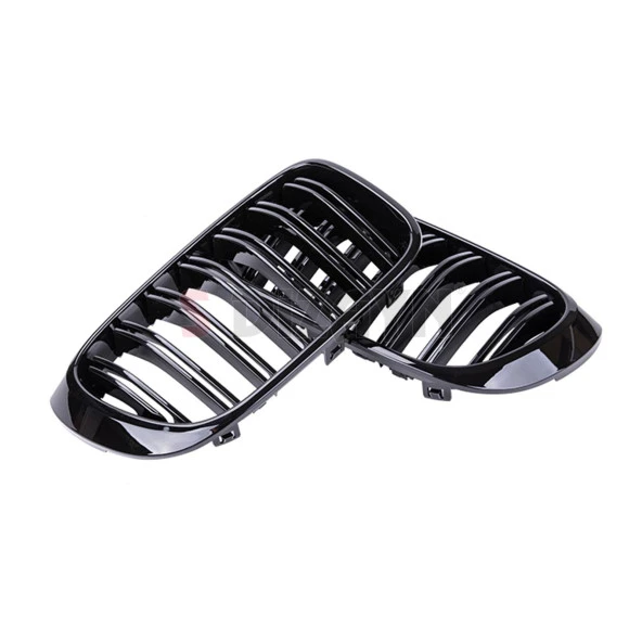 S-Dizayn Bmw X3-X4 F25/F26 Ön Panjur Böbrek Parlak Siyah Piano Black M X3X4 Model 2014-2017 - Resim 4