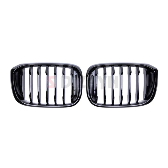 S-Dizayn Bmw X4 G02 Ön Panjur Böbrek Parlak Siyah Piano Black Düz Model 2018 Üzeri - Resim 3