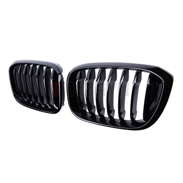 S-Dizayn Bmw X4 G02 Ön Panjur Böbrek Parlak Siyah Piano Black Düz Model 2018 Üzeri - Resim 4