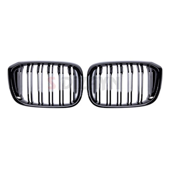 S-Dizayn Bmw X4 G02 Ön Panjur Böbrek Parlak Siyah Piano Black M X4 Model 2018 Üzeri - Resim 3