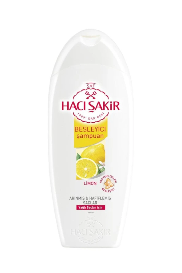Hacı Şakir Şampuan Limon 500 ml Yağlı Saçlar Limon Kremsiz
