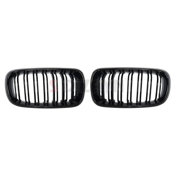 S-Dizayn Bmw X5 F15/F16 Ön Panjur Böbrek Parlak Siyah Piano Black M X5 Model 2014-2016 - Resim 3