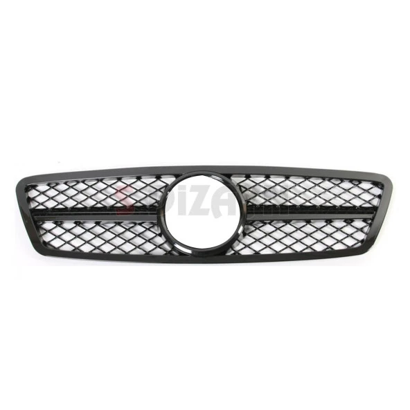 S-Dizayn Mercedes C-Class W203 Ön Panjur Parlak Siyah Piano Black AMG Model 2001-2007 - 3