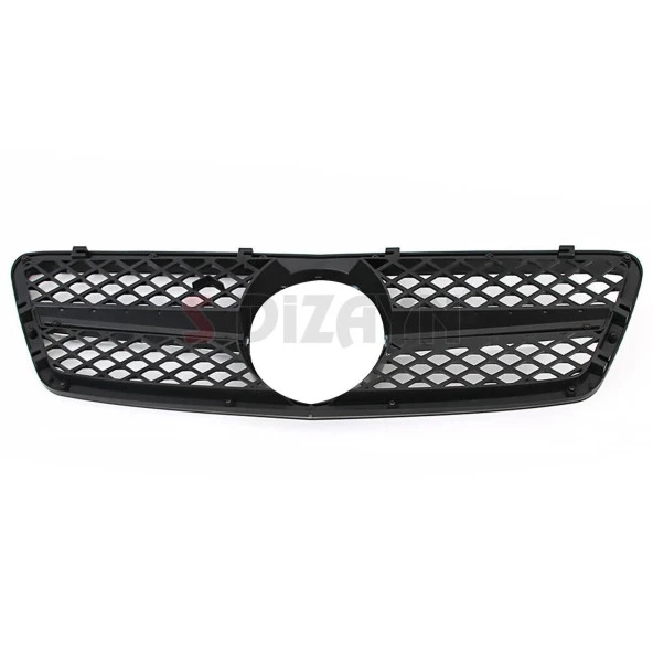 S-Dizayn Mercedes C-Class W203 Ön Panjur Parlak Siyah Piano Black AMG Model 2001-2007 - 4