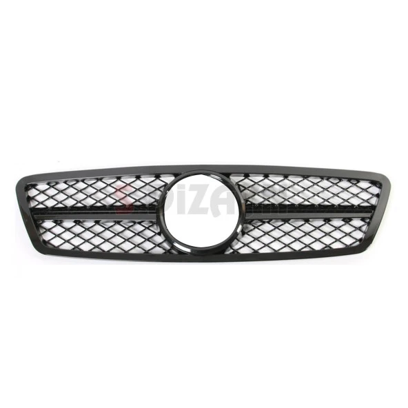 S-Dizayn Mercedes C-Class W203 Ön Panjur Parlak Siyah Krom AMG Model 2001-2007 - 3