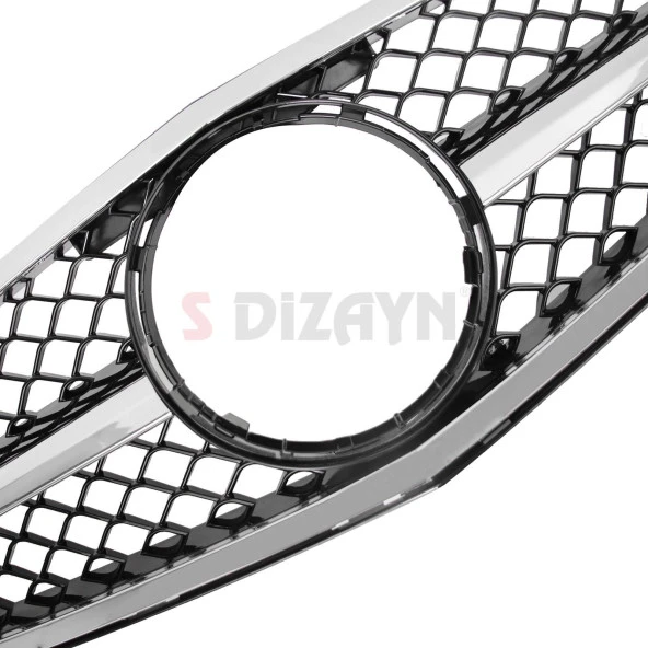S-Dizayn Mercedes C-Class W204 Ön Panjur Krom AMG Model 2007-2014 - 4