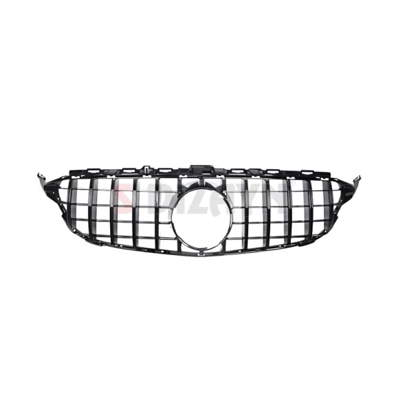 S-Dizayn Mercedes C-Class W205 Ön Panjur Parlak Siyah Piano Black GTR Model 2015-2018 - 3