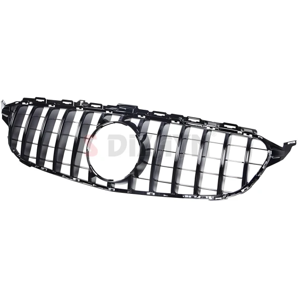 S-Dizayn Mercedes C-Class W205 Ön Panjur Parlak Siyah Piano Black GTR Model 2015-2018 - 4