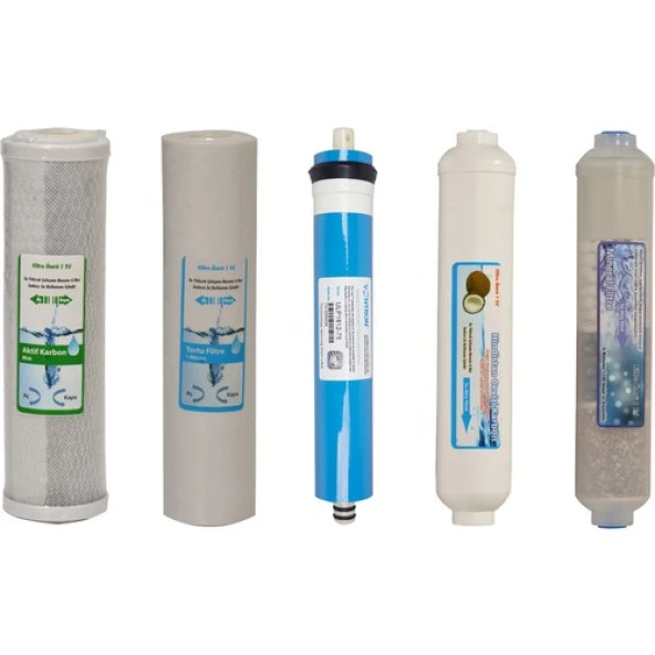 WaterGold Su Arıtma Karbon, Tortu, Membran, Tatlandırıcı ve Mineral Filtre