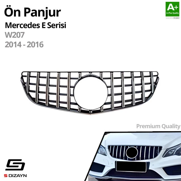 S-Dizayn Mercedes E-Class W207 Ön Panjur Krom GTR Model 2014-2016 - 2