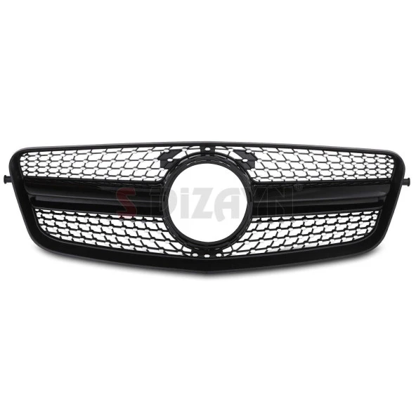 S-Dizayn Mercedes E-Class W212 Ön Panjur Parlak Siyah Piano Black Diamond Model 2009-2013 - 3